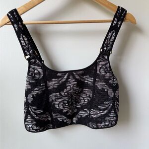 ANTHROPOLOGIE Valeria Ribbed Knit Crop Tank Sweater Mini Vest‎ Clueless Preppy M